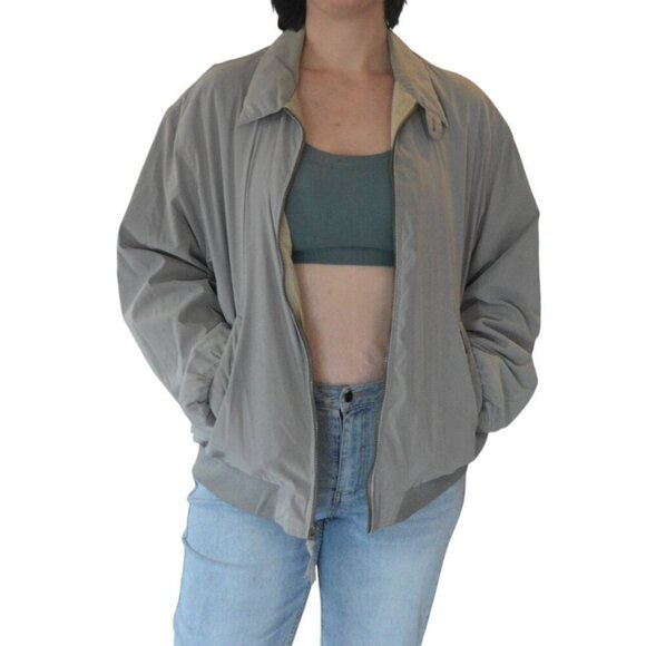 Weatherproof Tanker Golf Windbreaker Jacket Men's XL Gray Casual Athleisure - Picture 1 of 14